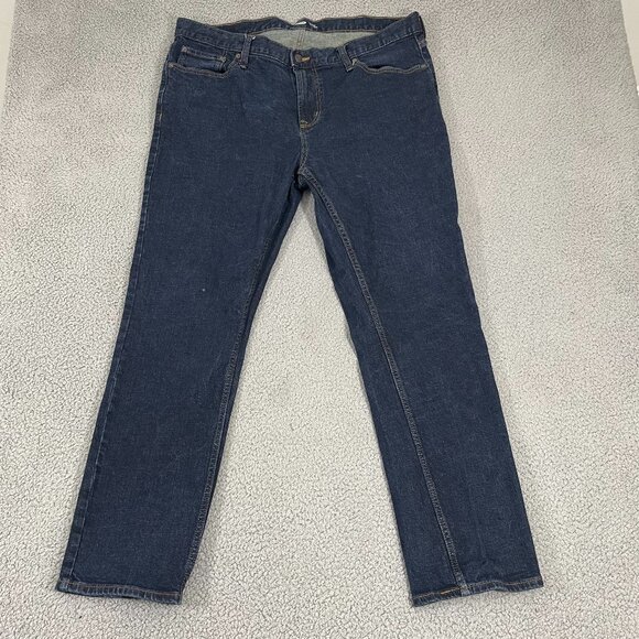 Old Navy Skinny Jeans Men 40x30 Blue Dark Wash Built in Flex Denim - Picture 1 of 9